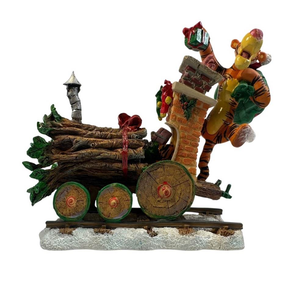 Disney TIgger Holiday Train Engine Danbury Mint Pooh Christmas Gifts Vintage